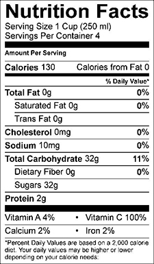 Sweetened Orange Juice PINEHILL Juices Juices Products