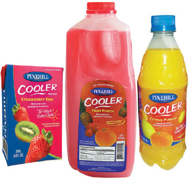New flavoured drink called PINEHILL Cooler was introduced